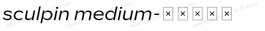 sculpin medium字体转换